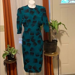 Vintage Silk Dress .